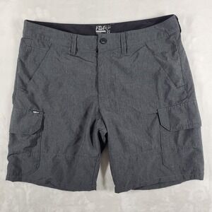 Fox Racing Slambozo Tech Cargo‎ Shorts Men's 34 Gray 9" Walking Hiking Active